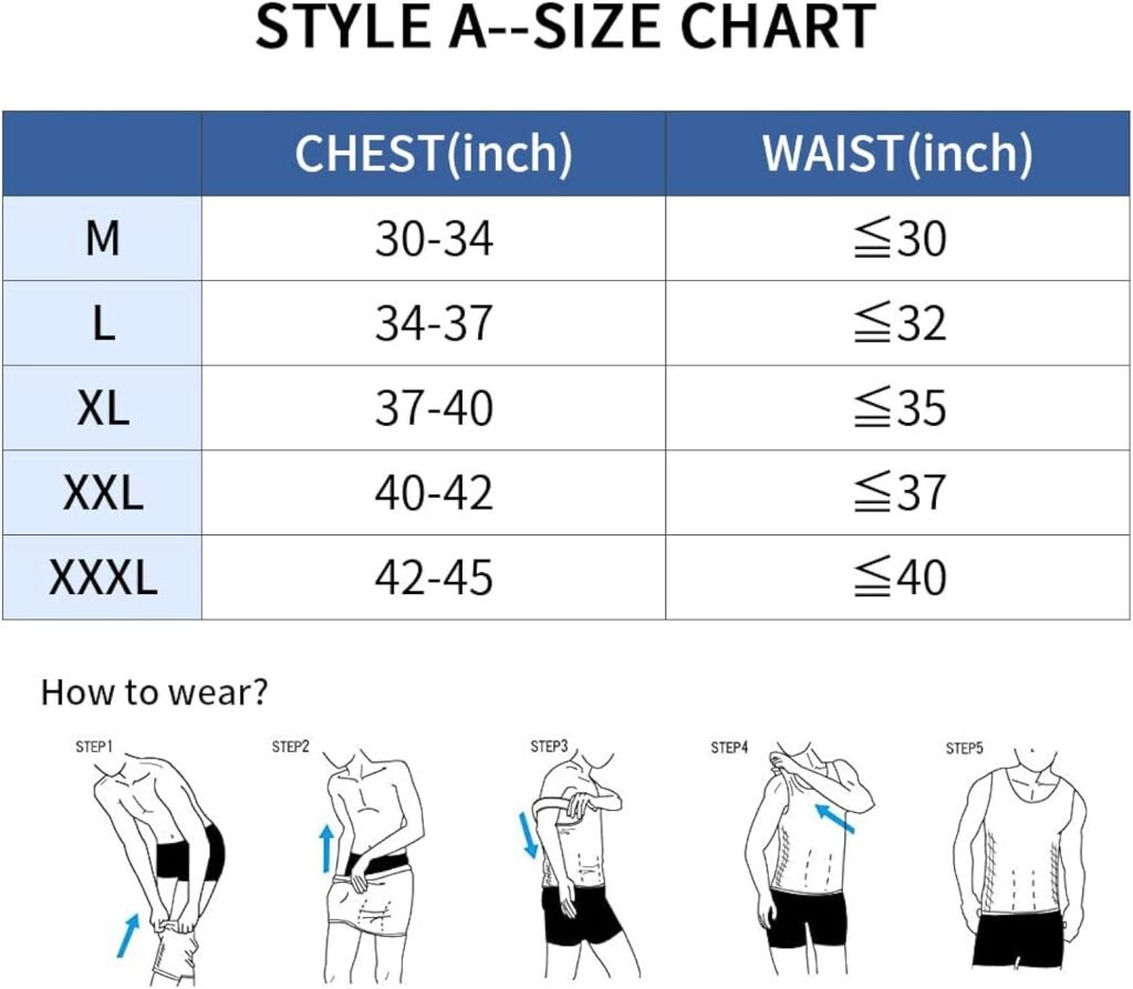 GSKS Mens Body Shaper Compression Tank Top Slimming Shapewear Abdomen Undershirt