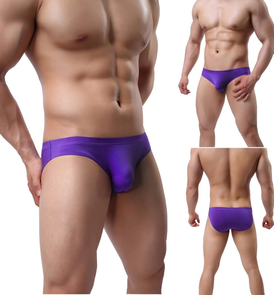 Gudan LSAMDIR Mens Silky Bikini Briefs Low Rise Pack of 4 or 8