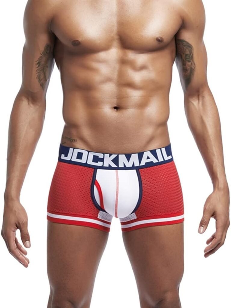 JOCKMAIL Fashion Men Underwear Boxers Mesh Men Panties Male Underpants Men boxer short