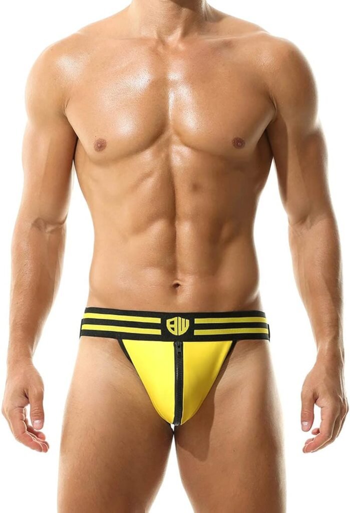 Locker Jockstrap With Zipper Men Athletic Supporters Underwear