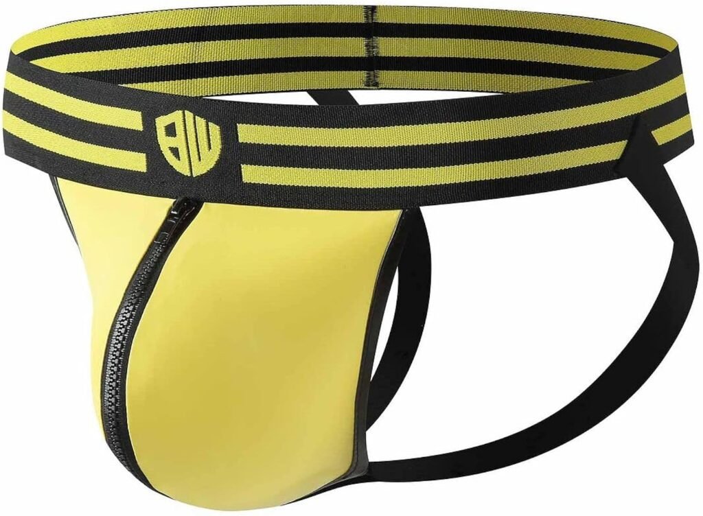 Locker Jockstrap With Zipper Men Athletic Supporters Underwear