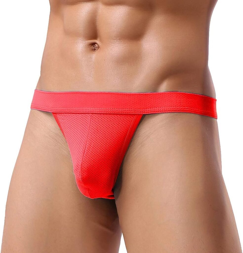 Mens Micro Mesh Stretch Thong T-Back Sexy Underwear