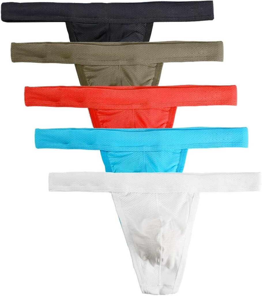 Mens Micro Mesh Stretch Thong T-Back Sexy Underwear