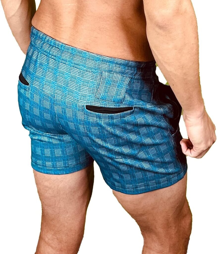 Mens Party Booty Shorts, Zippered Pockets, Rave  Festivals Shorts LGBTQ, Gay Weekender Shorts