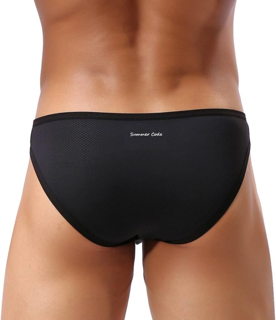 Mens Sexy Micro Mesh Briefs Soft Breathable Bulge Pouch Underwear