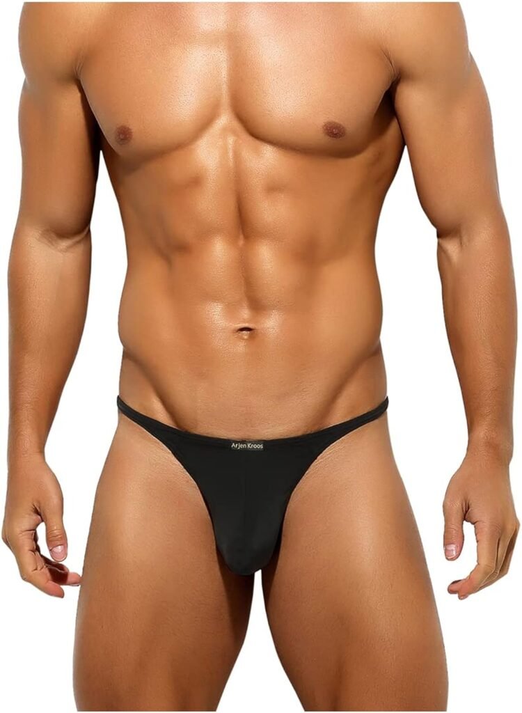 Mens Sexy Thong Pouch Underwear Low Rise G-String Bikini