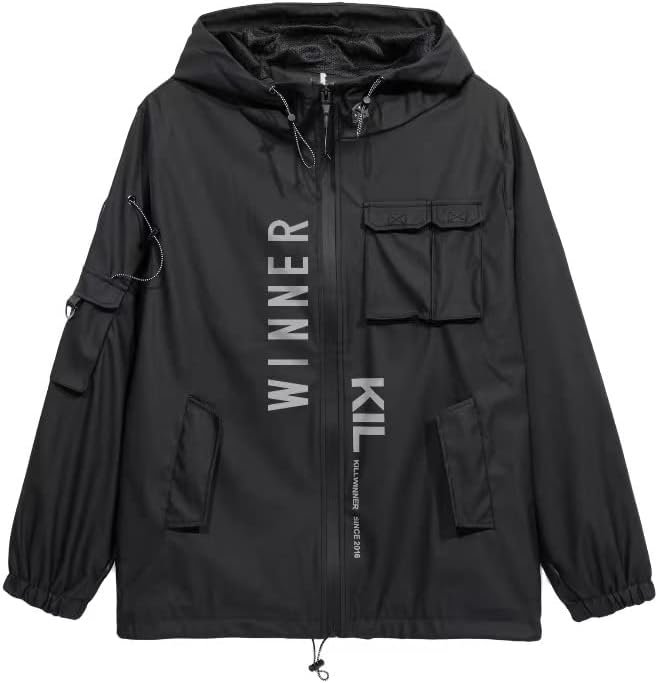 Aelfric Eden Streetwear Windbreaker Jackets Streetwear Multi Pockets Patchwork Hip Hop Cyberpunk Techwear Harajuku Coat