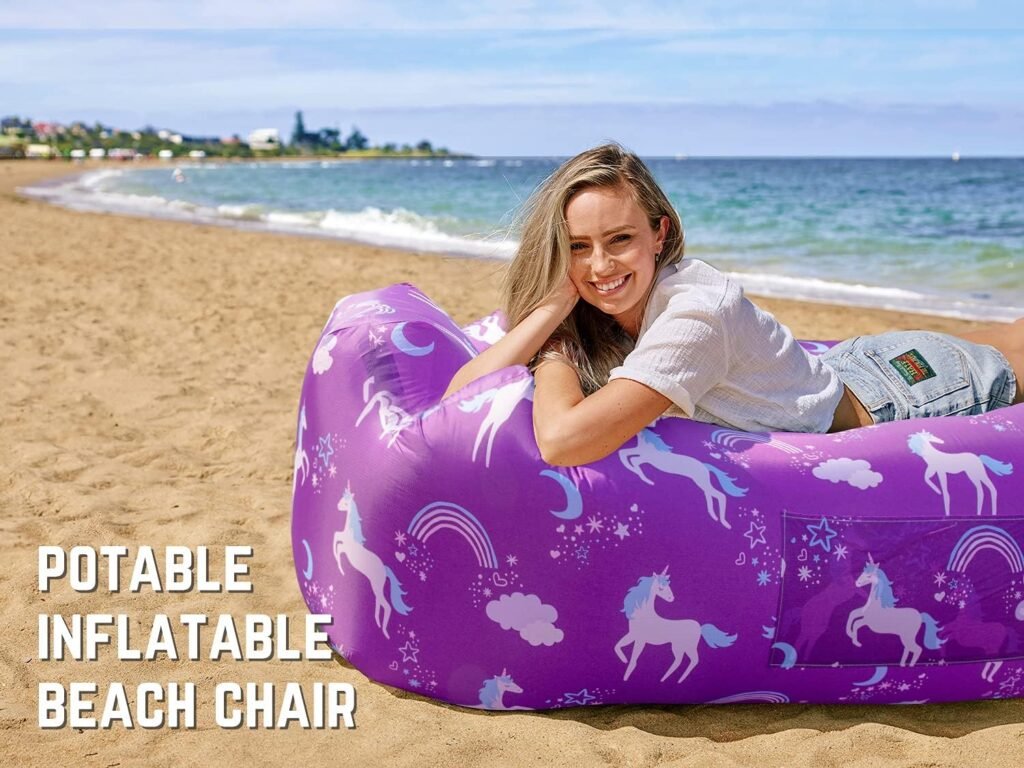 AlphaBeing Inflatable Lounger - Best Air Lounger Sofa for Camping, Hiking - Ideal Inflatable Couch for Pool and Festivals - Perfect Inflatable Beach Chair for Adults