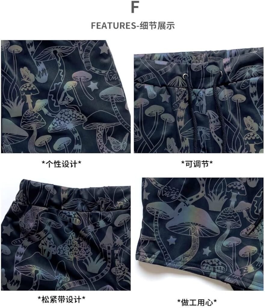 Men's Reflective Running Shorts - Colorful Luminous Night Safety Shorts | Glow In Dark Athletic Wear