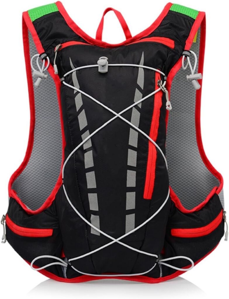 Cycling and Running Backpack Vest Bag，Outdoor Hiking Bag Off-Road Marathon Water Bag Backpack，Rave Hydration Pack Hydropack Hydro for Hiking, Running, Biking, Festival Gear