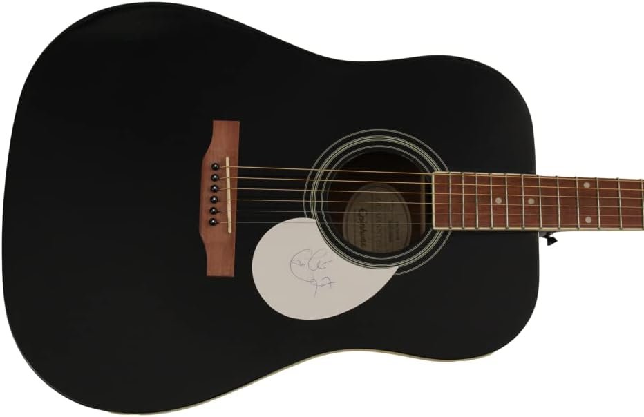 ERIC CLAPTON SIGNED AUTOGRAPH FULL SIZE GIBSON EPIPHONE ACOUSTIC GUITAR C W/ JAMES SPENCE AUTHENTICATION JSA COA - THE YARDBIRDS, CREAM, BLIND FAITH - FIVE LIVE YARDBIRDS, FOR YOUR LOVE, HAVING A RAVE UP, FRESH CREAM, DISRAELI GEARS, WHEELS OF FIRE, GOODBYE, 461 OCEAN BOULEVARD, SLOWHAND, BACKLESS, JOURNEYMAN, FROM THE CRADLE, PILGRIM, REPTILE, ME AND MR JOHNSON