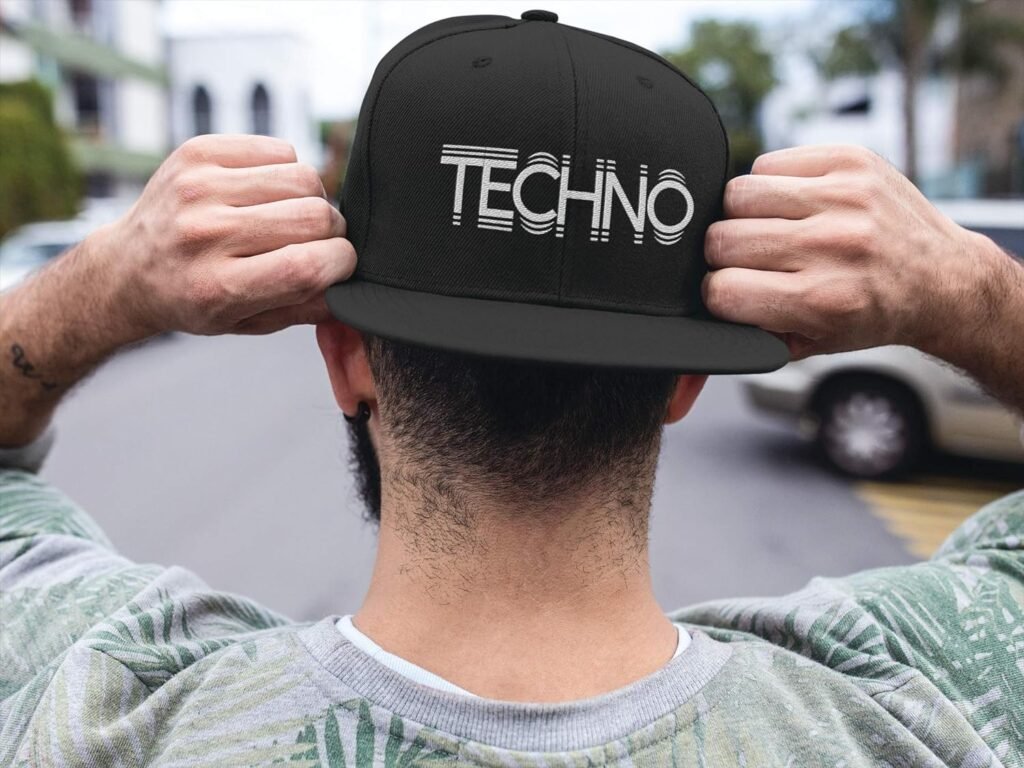 Future Vibe Apparel, Techno Rave Hat EDM Festival Snapback Psytrance Tech House Music Cap