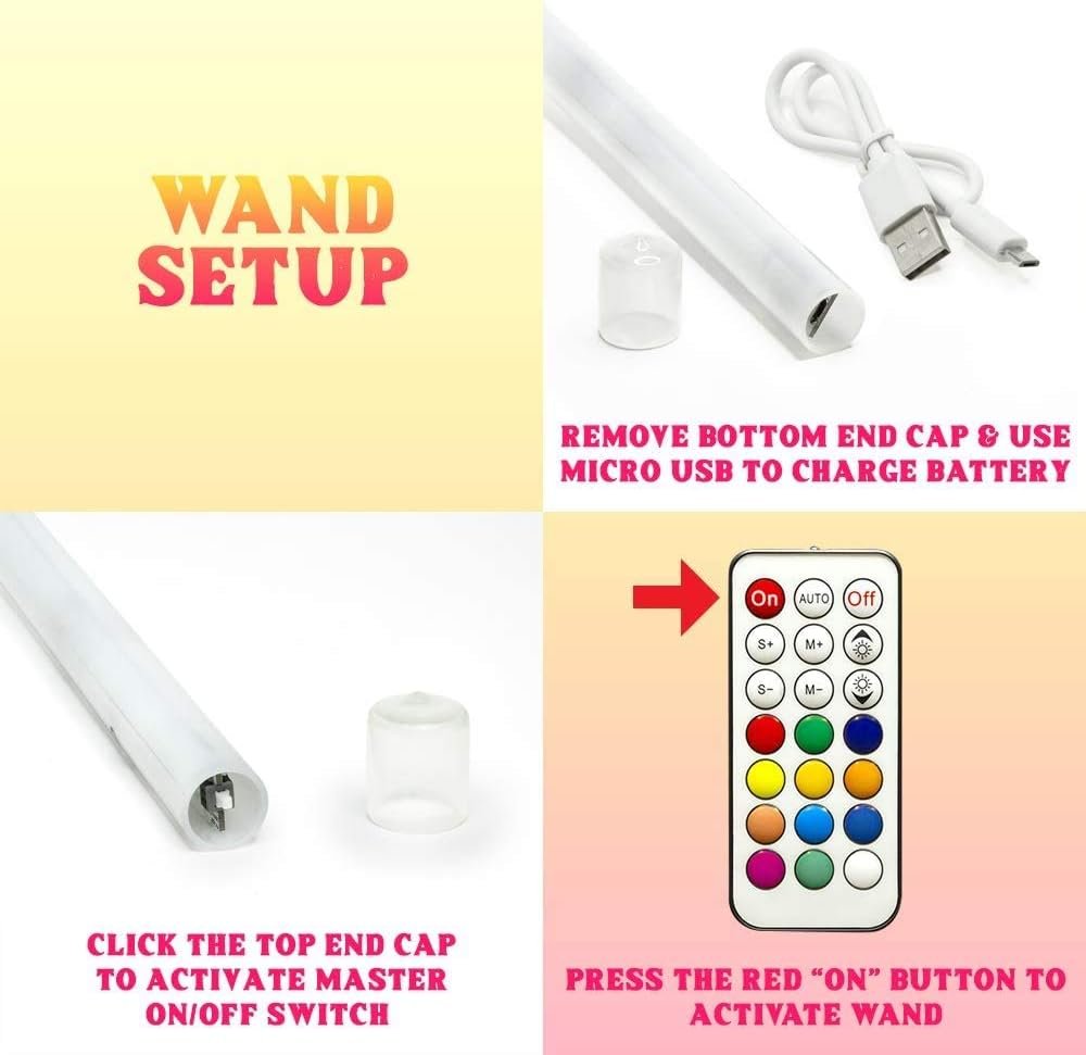 GloFX Hypno Levitation Wand – Short String Light Up LED Levi Wand Flow Toy