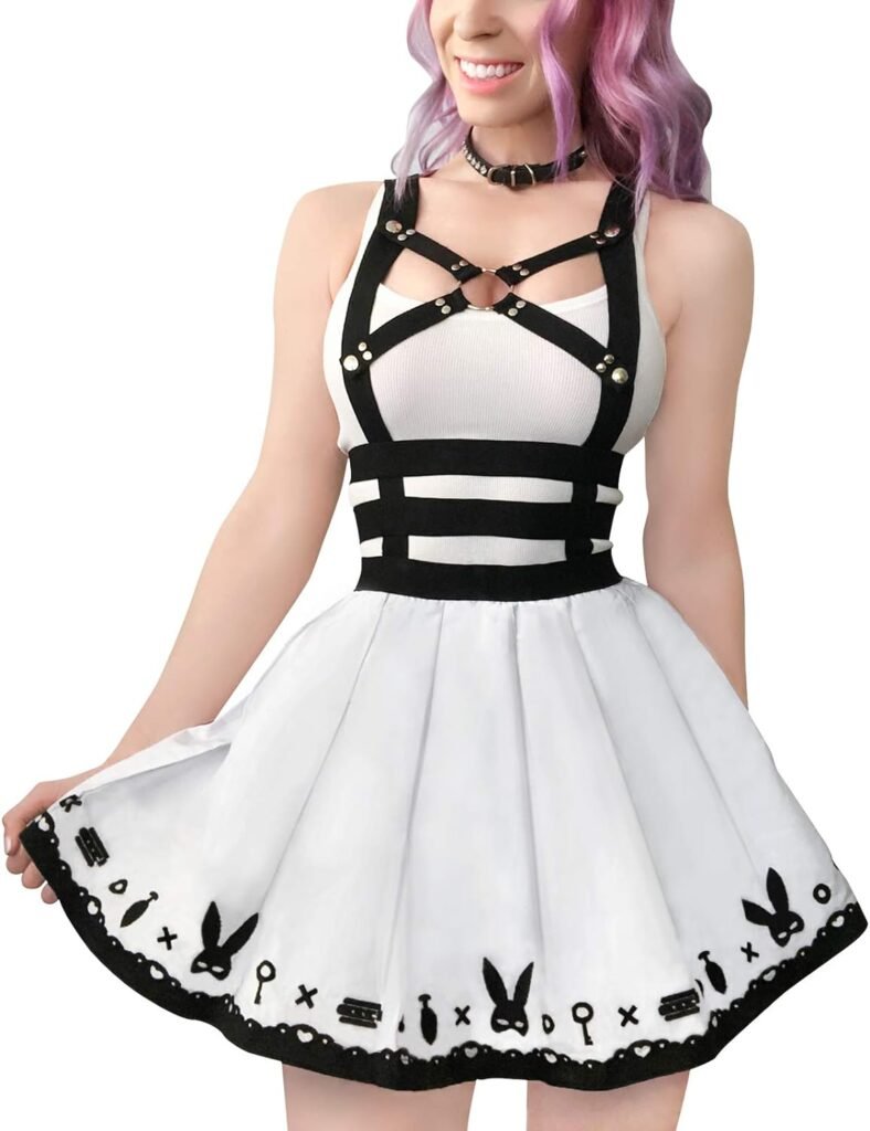 Littleforbig Overall Skirt Romper – Bondage Bunny and Bear Overall Skirt