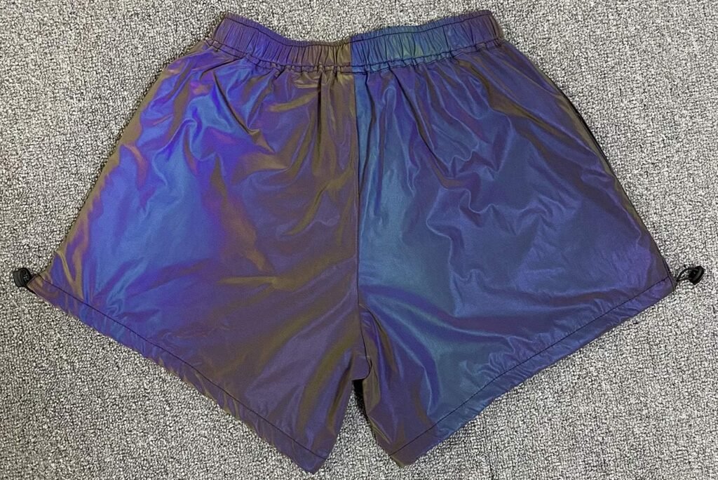 LZLRUN Rainbow Reflective Shorts Pants Women Fluorescent Trousers Casual Night Jogger