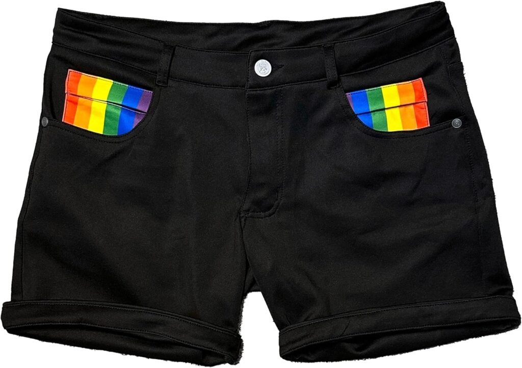 Mens Rave/Party Huggers Booty Shorts with Zippered Phone and Hidden Pockets