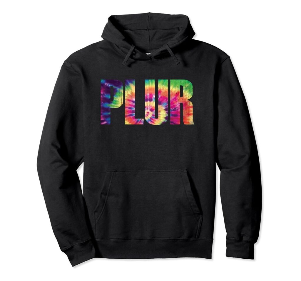 Peace, Love, Unity, Respect, PLUR, Rave, EDM, Music Festival Pullover Hoodie