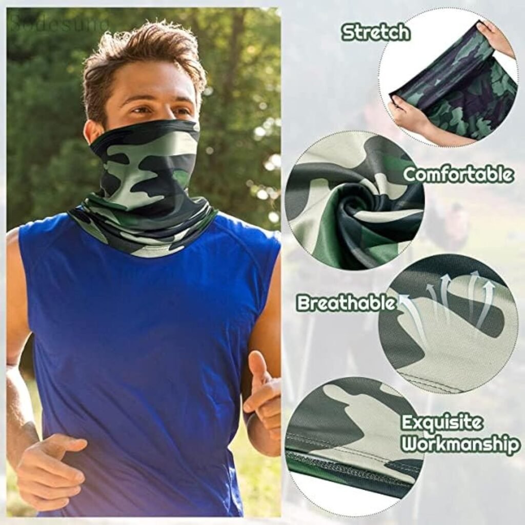 Sodesune 1/3/6/10/30/100 pieces Neck Gaiters Scarf Face Masks Breathable Cover Balaclava  Bandana Headband Protect