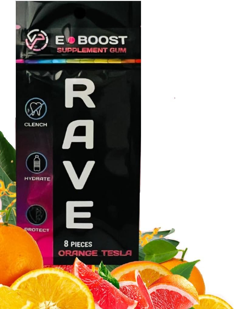 VitaPLUR E-Boost Gum, 10 Pack, Rave Supplement, Festival Wellness, Magnesium, Rave Vitamins, Rave Gear, Antioxidants  Electrolytes, 5-HTP Free ! Adderall Comedown