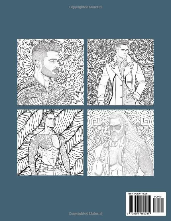 I Am Gay And This is My Coloring BooK: A Coloring Book for Gay with Beautiful Fashion Designs for Stress Relief, Relaxation, and Creativity