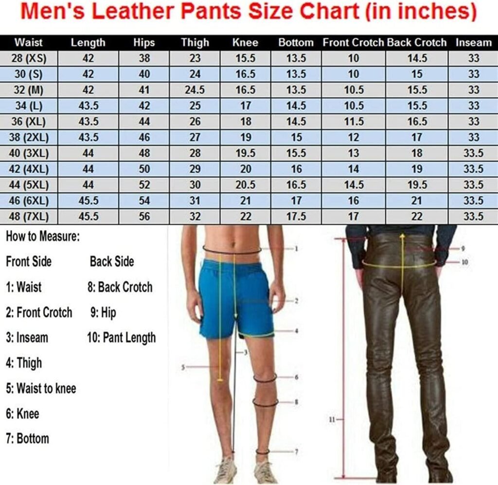 Mens Classic Braided Premium Leather Motorcycle Chaps Fashion Biker Leather Chaps