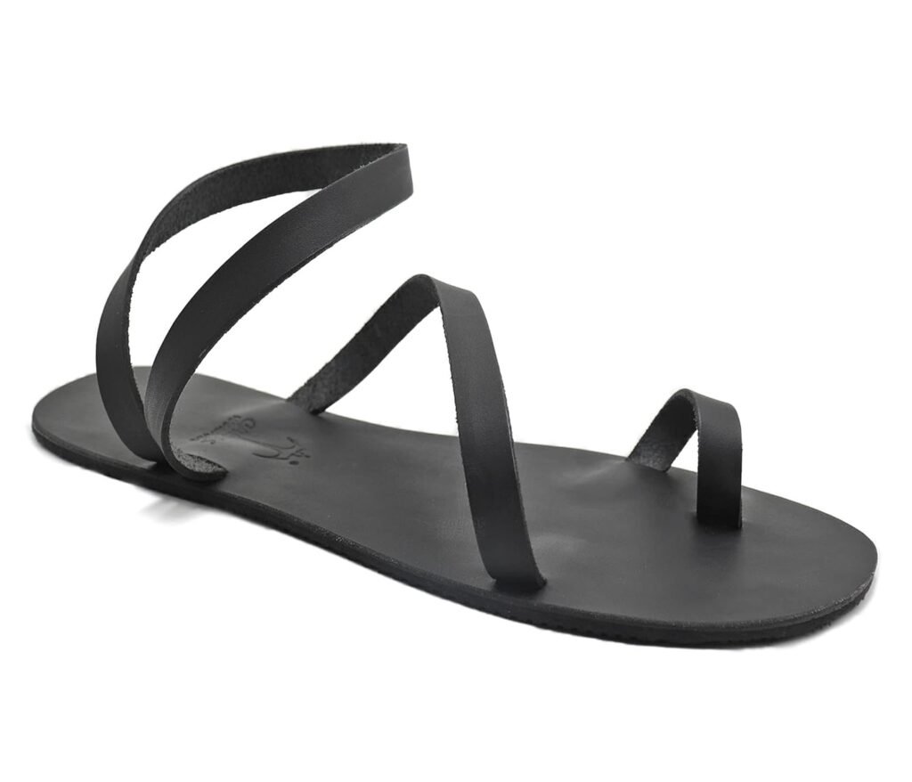 Minimalist Leather Barefoot Men Sandals, Sexy Gay Sandals, Greek Leather Sandals - BALI