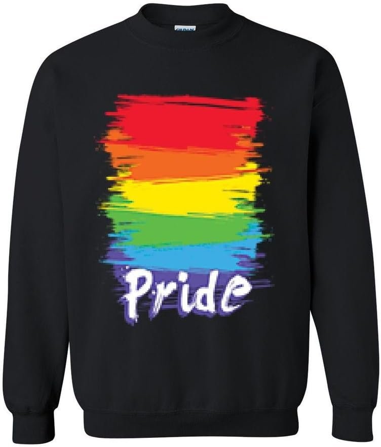 Xekia Pride Rainbow Bright Neon Unisex Crewneck Sweatshirt