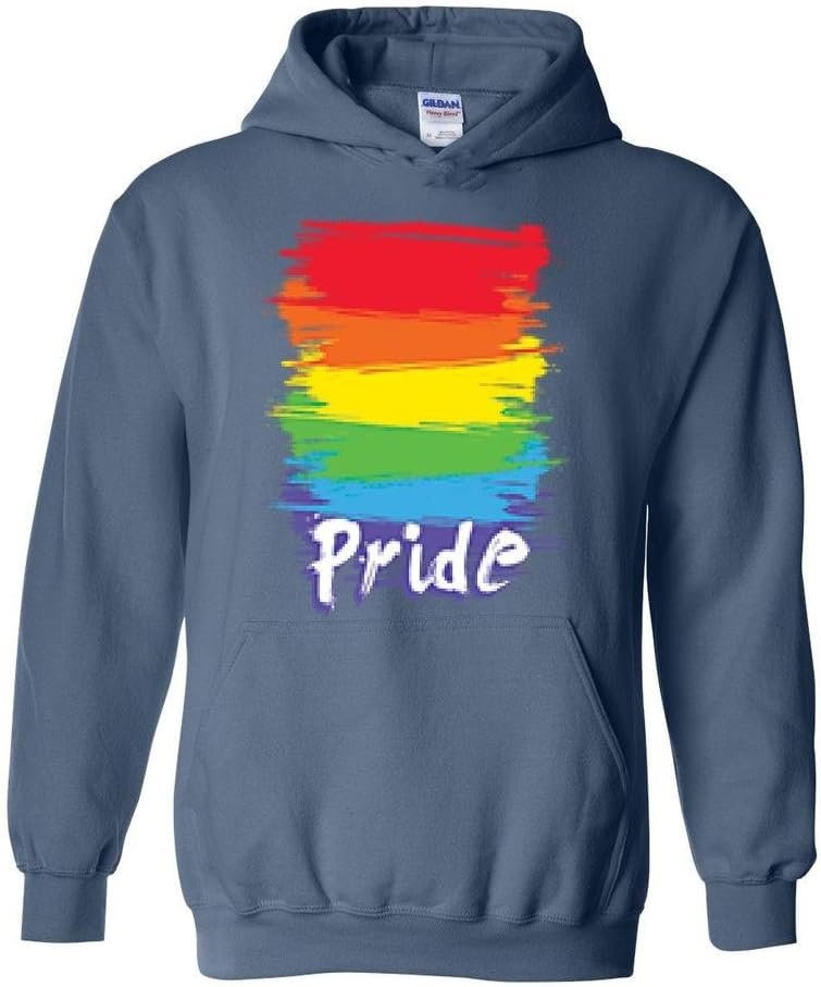 Xekia Pride Rainbow Bright Neon Unisex Hoodie Sweatshirt