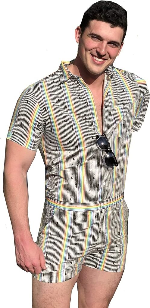 Zesties Pride Romper - Gay Pride Rainbow Male Romper