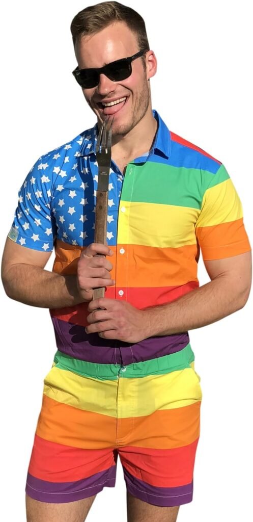 Zesties Pride Romper - Gay Pride Rainbow Male Romper