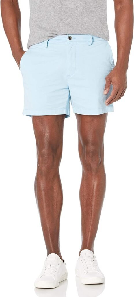 Amazon Essentials Mens Slim-Fit 5 Flat-Front Comfort Stretch Chino Short (Previously Goodthreads)