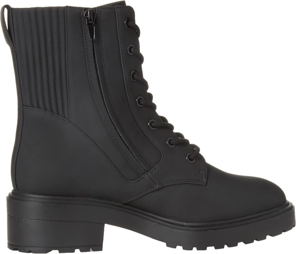 Amazon Essentials Womens Rubberized Combat Boot with Chunky Outsole