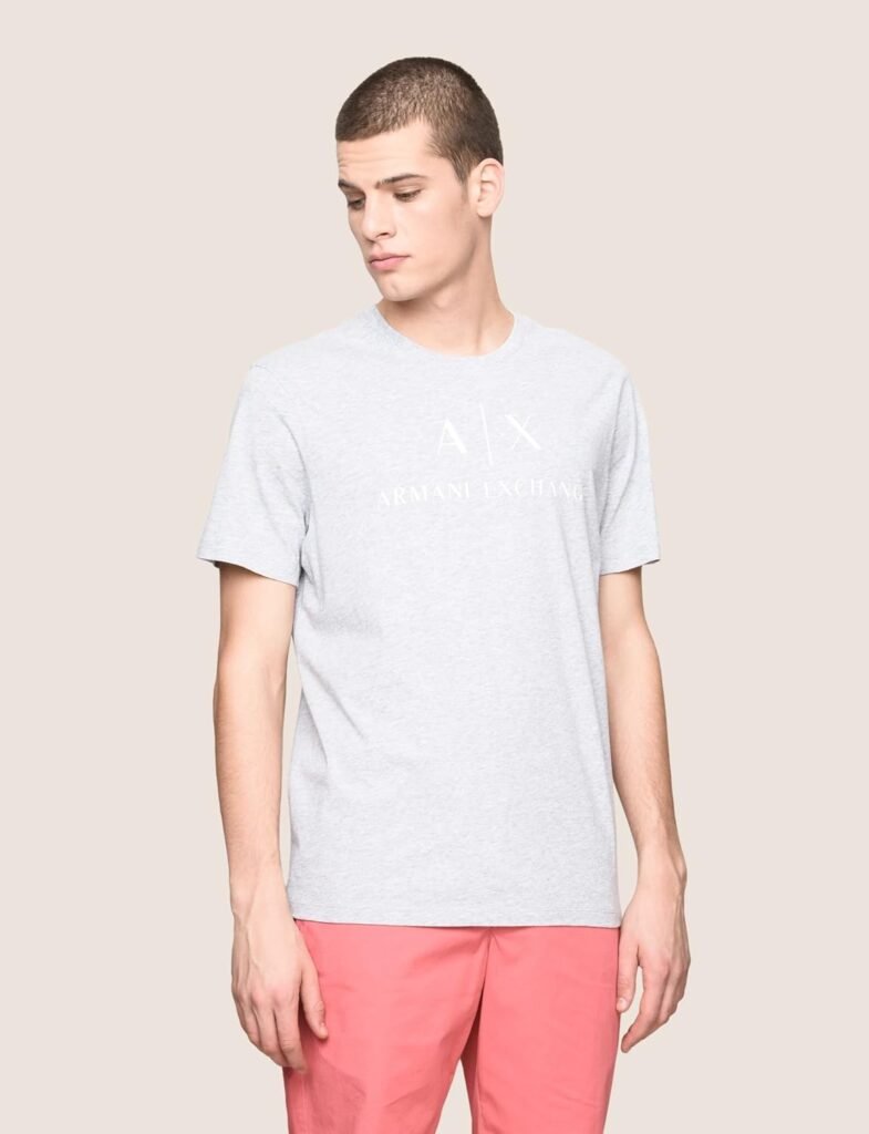 AX Armani Exchange Mens Crew Neck Logo Tee