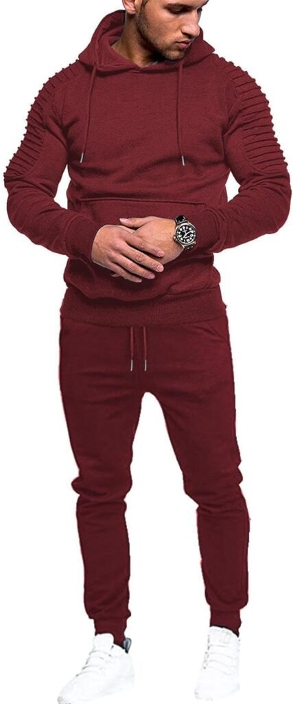 COOFANDY Mens Tracksuit 2 Piece Hoodie Sweatsuit Sets Casual Jogging Athletic Suits