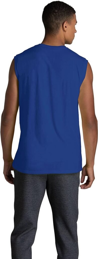 Fruit of the Loom Mens Eversoft Cotton Sleeveless T Shirts, Breathable  Moisture Wicking with Odor Control, Sizes S-4x