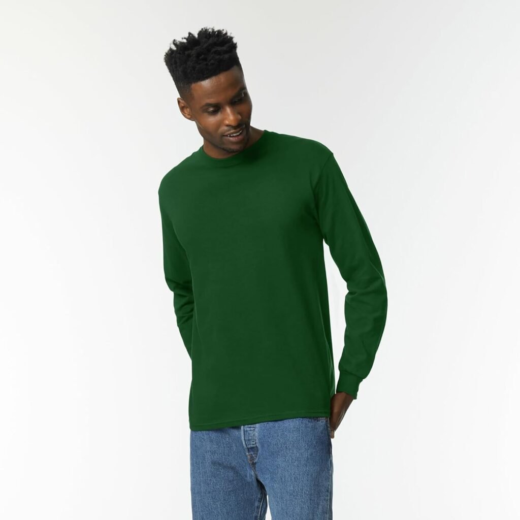 Gildan Adult Ultra Cotton Long Sleeve T-Shirt, Style G2400, Multipack