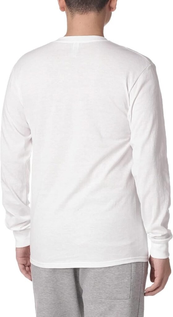 Jerzees Mens Dri-Power Cotton Blend Long Sleeve Tees, Moisture Wicking, Odor Protection, UPF 30+, Sizes S-3x