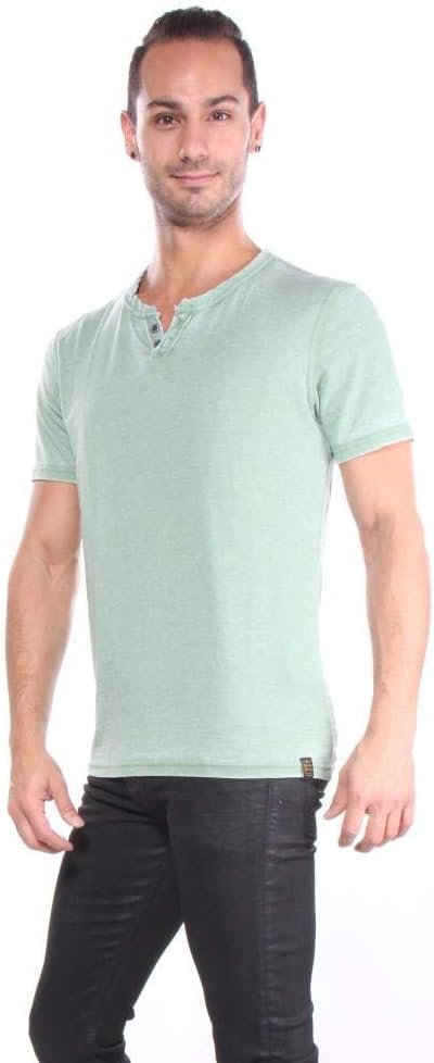 Lucky Brand Mens Venice Burnout Notch Neck Tee Shirt